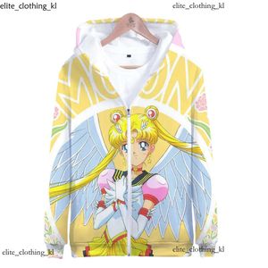 Sailor Moon Sweat à sweat pour femmes filles girl sweat-shirt veste à capuche zipper manteau anime sailormoon vêtements vêtements beaux filles guerrier impriment 987