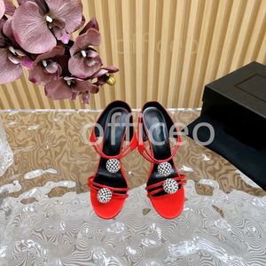 Saint Laurents Luxe Designer Fashion Shoe Upper Crystal Diamond Round Bag met Stiletto Heels Classic Dames 11 cm Officeo Red Black Wedding Formeel evenement, Box 35-43