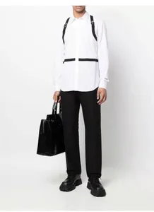 Saint-Queen Mens Shirt Slim Fit Flex Stretch Stretch Pint Brand Clothing Men Long Manches Shirts Hip Hop Style Qualité Coton Tops 8615