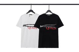 T-shirts Saint-Queen T-shirts Men's Mens Designer Mens T-shirts Black White Cool T-shirt Men Summer Italien T-shirt Street Casual Tops TEES Plus taille 98187