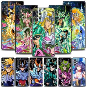 Case anime Saint Seiya pour Samsung Galaxy A13 4G A21S Case A13 A14 A23 A24 A01 A02 A03 A04 A11 A12 A22 Couverture de téléphone en silicone doux