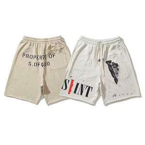 Saint Shorts Shorts Men's Designer Shorts Religious Wash Water Haz Viejo V impresa Shorts casuales de verano para hombres y mujeres parejas