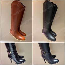 Saint Women Kate Chateau 30 laarzen luxe designer Diane Grained Boots Hoge kwaliteit leer Martin Lange laarzen Maat 35-41