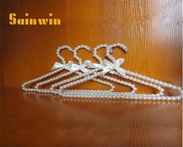 Sainwin 10pcslot 30cm20cm kinderen Pearl babyhangers voor kinderen plastic stoffen hanger kinderkleding rek 2011113077542