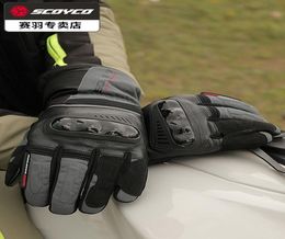 Saiyu hiver gants d'équitation de cross-country imperméable anti-chute coupe-vent moto mâle équipement de pilote de course écran tactile6017148