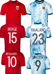 22 23 Norvège Soccer Jerseys Haaland 2021 2022 2023 Noruega Odegaard Berge King camisetas de futbol équipe nationale maillot de football uniformes