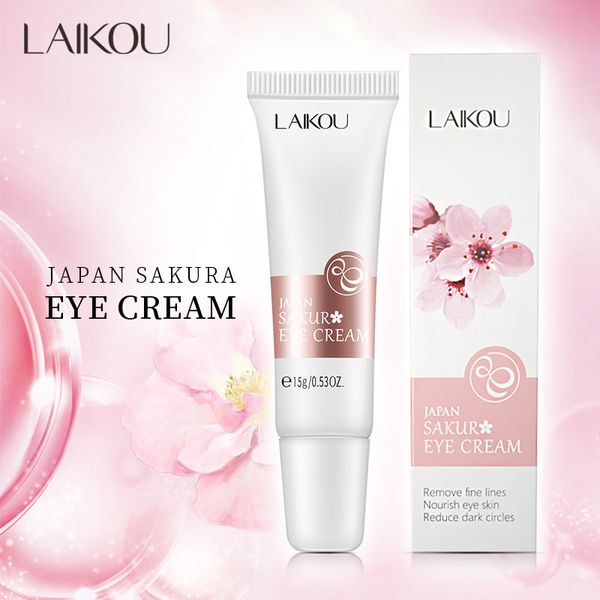 Crema para el cuidado de los ojos Sakura, suero hidratante para masaje de ojos, Cosméticos antienvejecimiento, reafirmante de la piel, elimina la hinchazón