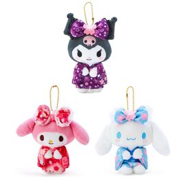 Sakura Kimono Kuromi Melody muñeco de peluche colgante bolsa colgante chica corazón regalo