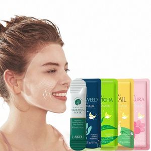 Sakura Algues Centella Escargot Collagène Slee Masque Emballage Individuel Nourrissant Peau Réparation Barrière Peau Masque Facial i5Y7 #