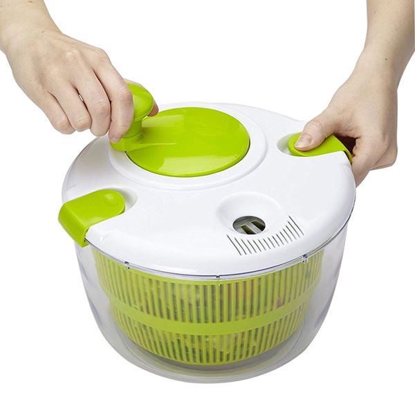 Ensalada Spinner, 5L Lavadora Secadora Escurridor Colador con Tazón Colador, Centrifugador De Lechuga Multiusos, Lavadora De Frutas, Centrifugador De Pasta Y Papas Fritas