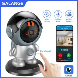 Salange 3MP Robot PTZ Wifi IP Camera de seguimiento humano Un clic llame a la seguridad interior Vigilancia de CCTV Monitor de bebé ICAM365