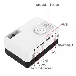 Salange J15 Pro Led Mini proyector para cine en casa 480x360 píxeles 1080p compatible con HDMI USB Audio Video Mini Beamer