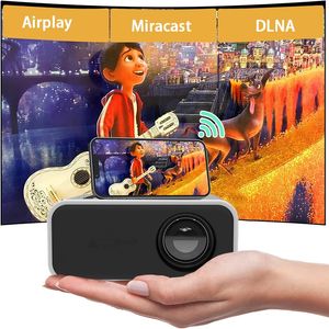 Salange YT300 Mobile Video Projecteur Prise en charge 1080p Home Theater Media Player Wireles Wireless Same Android iOS Smartphone 240419