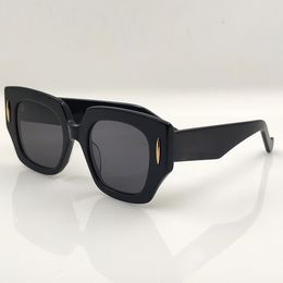 Venta 2024 Nuevas chicas ovales Damas Gafas de sol de acetato negro Escudo de gafas de sol Diseñadora para mujeres Gafas de sol cuadradas Gafas de sol cuadradas
