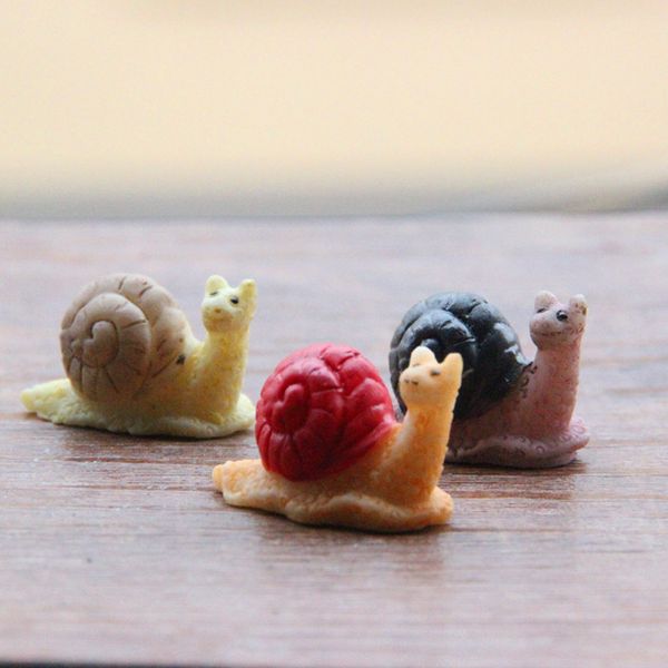 Vente ~ 20 pièces escargot/fée jardin gnome animaux/mousse terrarium décor de bureau à la maison/artisanat/bonsaï/maison de poupée/miniatures/bricolage