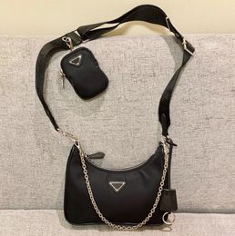 Vente 3 pièces homme femmes Luxurys Designers sacs sacs à main de haute qualité cleo hobo sac à main chaîne en nylon dame sac à main bandoulière épaule gros fourre-tout mode pochettes