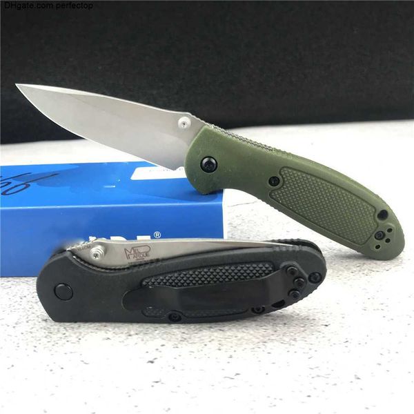 Vente BM Hot 556 Griptilian couteau pliant extérieur lame satinée Nylon manche en Fiber de verre Camping tactique chasse poche EDC 940 551 15535 535 533 3300 outils