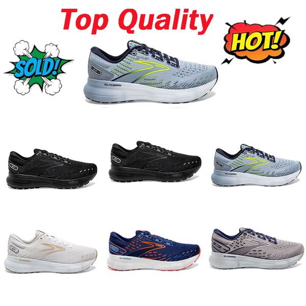 Vente Brooks Glycerin GTS 20 Chaussures de course de soutien Mentilles Fashion Fashion Sports Sneakers Magnière Amorticule Runners Blue Depths Palace Palais 36-45