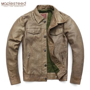 Vente liquidation hommes veste en cuir dur peau lourde veste en cuir véritable hommes manteau automne liquidation M163 201127