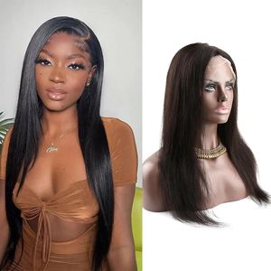 Vente avant droit 100 pré-cueillis 13x4 13x6 en dentelle perruques frontales avec bébé brésilien vierge cheveux humains fu 527 al Wigs al