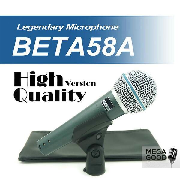 Vente Version haute qualité Beta 58 a Vocal Karaoke Handheld Dynamic Wired Microphone BETA58 Microfone Mike Beta 58 A Mic