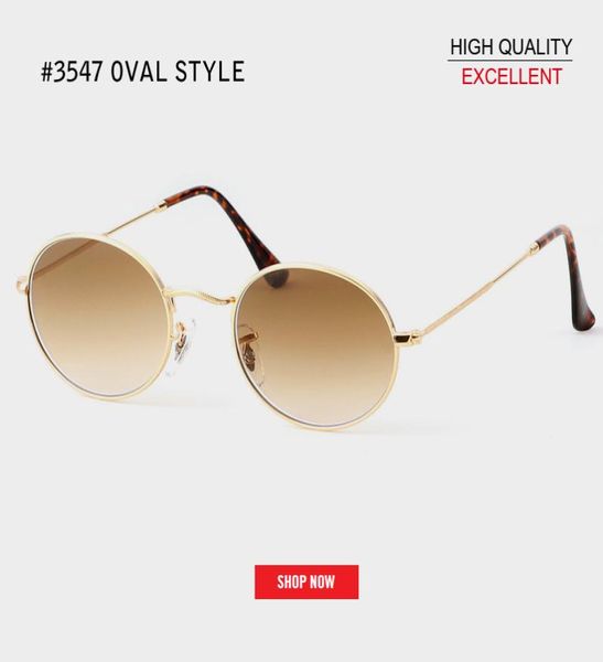 Vente Hot UV400 rétro lunettes de soleil ovales femmes célèbres marques small gold noire rd3547 Vintage rétro verres de soleil féminin Gafas2540758 féminin