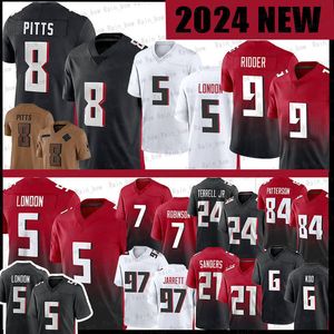 8 Kyle Pitts 5 Drake London voetbaltruien Michael Vick Deion Sanders Desmond Ridder Cordarrelle Patterson Bijan Robinson Younghoe Koo Chris Lindstrom Bates III