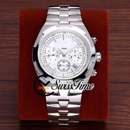 Vente Nouveau outre-mer 5500V 110A-B075 White Dial A2813 Automatic Mens Watch SS Steel Bracelet Stvc No Chronograph STVC Watches Swisstime 328n