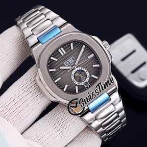 Verkoop Nieuwe Perpetual Calendar 5726 / 1A-001 A2813 Automatische Mens Horloge 5726 / 1A Grijze Textuur Wijzerplaat Roestvrijstalen armband Horloges Swisstime
