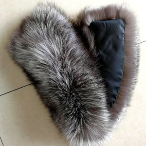 Verkoop promotie ring vrouwen echt leer 2018 nieuwe winter mode womens echte vos bont kraag hals wrap accessoires sjaal D19011003