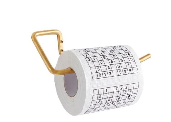 Vente Promotion Sudoku Rouleau De Papier Toilette Drôle Jeu Kill Time Nouveauté Cadeau Livraison Gratuite SN213