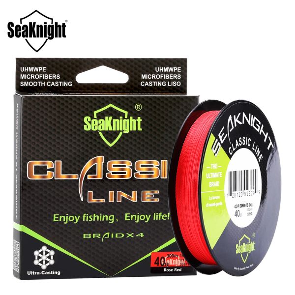 ¡VENTA!Seaknight Brand Classic 300m Fishing Line, 4 hilos Línea de pesca trenzada 6-80 lb para la pesca de carpas PE Line Fishing Tackle
