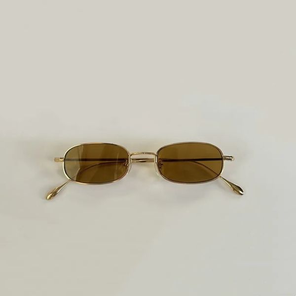 Vente petites lunettes de soleil en alliage d'or GG1648S pour femmes marque Designer été femme fête tendances produits futuriste grand pour lunettes de soleil