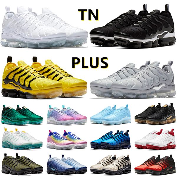 Tn plus tns zapatos para correr de diseñador triple blanco negro oro cereza aurora verde luz hueso hiper azul medianoche azul marino hombres mujeres entrenadores deportivos zapatillas de deporte plataforma zapato