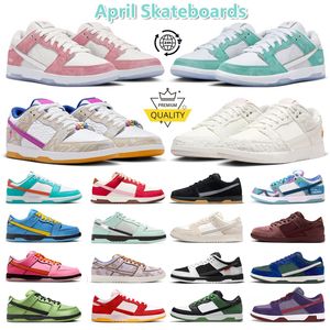 2024 Designer Lage Casual Schoenen April Skateboards Rayssa Leal The Powerpuff Girls TIGHTBOOTH Geef Haar Bloemen Panda Grijs Mist UNC Heren Dames Trainers Platformschoen GAI