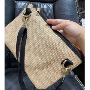 Venta Bolso tejido, bolso de mano de paja para trabajo de verano, bandolera de hombro, bolso de cosméticos para mujer, bolso