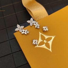 Boucles d'oreilles de créateur de ventes pour femme lettres cerceau 18k orores d'or oreilles de luxe pour dames mini-boucles d'oreilles bijoux