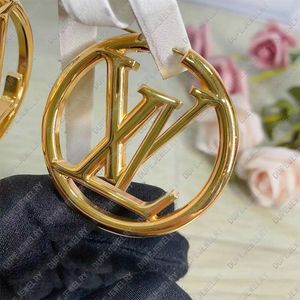 Verkoop Designer Oorbellen Voor Vrouw Letters Hoepel 18k Gouden Vrouwen Oorstekers Luxe Dames Sieraden