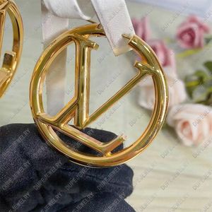 Verkoopontwerper oorbellen voor vrouwelijke letters Hoop 18k gouden vrouwen oorstoten luxe dames sieraden