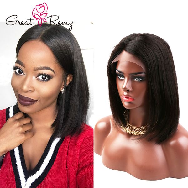 Perruque Bob Cheveux Raides 10 12 14 16 Pouces Full Lace Wig 180% Plus Haute Densité Courte Droite Bobo Perruque HD Transparent Dentelle Frontale Perruques Pré Cueillies Avec Des Cheveux De Bébé