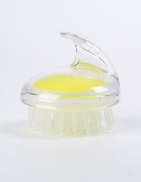 Masajeador de cabeza redondo de silicona Salling para lavar cepillo masaje cuero cabelludo picazón baño Germinal cabeza de plástico meridiano Comb9815198