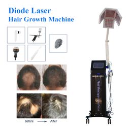 Salon Diode laser Pousse la thérapie de repousse des cheveux Équipement de beauté 650nm Grow Machine dispositif anti-épilation