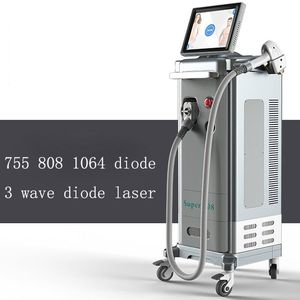 Multifunctionele Hoge Kwaliteit Permanente 808 Diode Laser Haarverwijdering Machine Drie Golflengte 808nm 755nm 1064nm Painless Device Factory Prijs