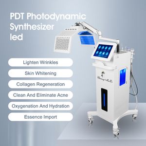 sALON Multifonction 8 en 1 Oxygen hydro facial Lifting Microdermabrasion Diamond beauty machine avec PDT LED Light Therapy machine