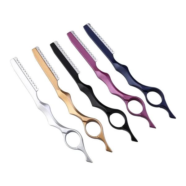 Salon Sharb Barber Razor Blade Hair Razors Coup Hair Cutting Fine Finning Tradning Alloy Raser Couteau Coiffure Coiffure U1199
