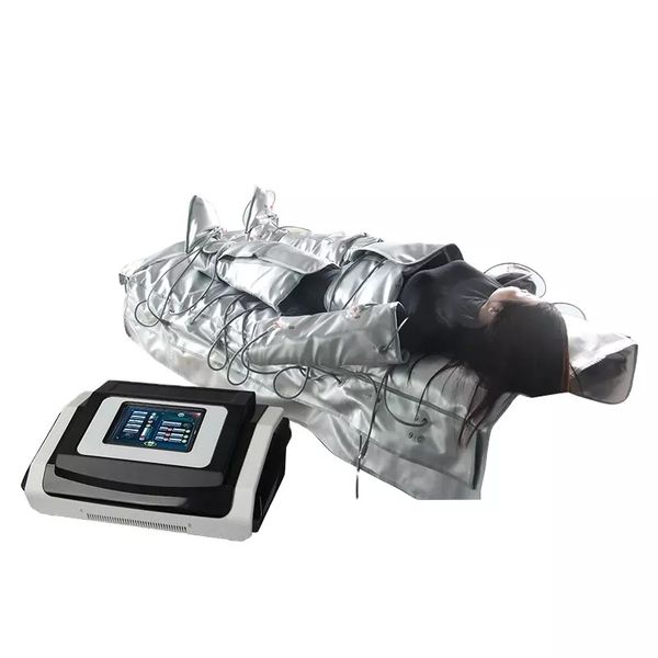 Salon Spa Utilisation 3 en 1 Corps Minceur Infrarouge Air Pressothérapie Drainage Lymphatique Masseur Machine Presoterapia EMS Combinaison Brûlante De Graisse