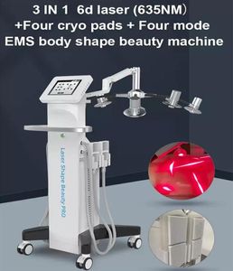 Salon utiliser 6D lipo laser liposuccion minceur machine congélation des graisses EMS serrer la technologie de la peau cryolipolyse traitement corps façonnage dispositif grande promotion