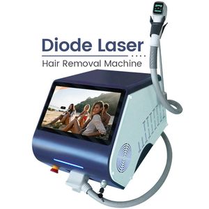 Использование в салоне 808-нм диодная машина для удаления волос Постоянное 808 Мощное лазерное оборудование для удаления волос Безболезненное портативное устройство для эпиляции всего тела