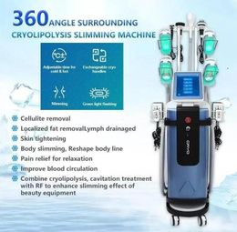 Utilisation en salon Minceur Cryothérapie élimination des graisses Cryolipolise sous vide Machine de congélation ultrasons sous vide lipo perte de poids laser graisse congélation machine de beauté