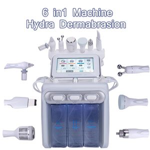 Salon Slimming Machine Want Aqua Facial 6 In1 IN1 Derme de dermabrasion Oxygène Spray avec RF Bio Levage Spa Spa Microdermabrasion du visage